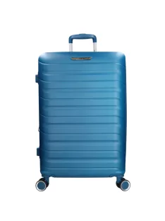 Benzi 5907 M türkiz közepes méretű bővíthető bőrönd