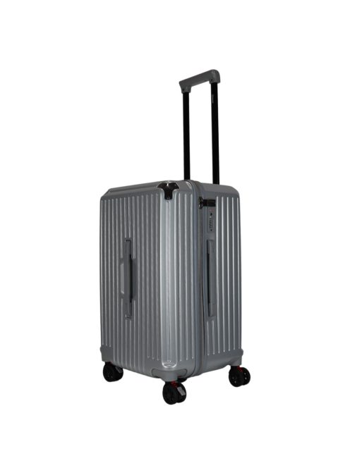 Benzi Girona ezüst 5 kerekű közepes bőrönd