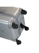 Benzi Girona ezüst 5 kerekű közepes bőrönd