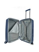 Enrico Benetti Montreal kék 4 kerekű közepes bőrönd