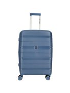 Enrico Benetti Montreal kék 4 kerekű közepes bőrönd