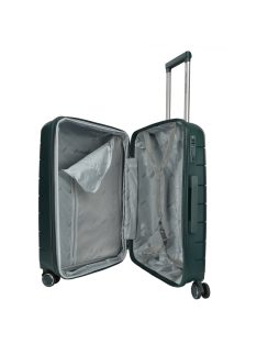 Enrico Benetti Montreal zöld 4 kerekű közepes bőrönd