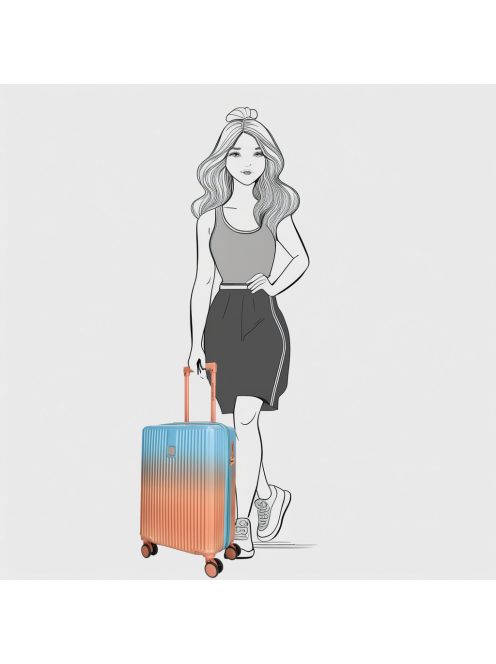 Enrico Benetti Havana púder 4 kerekű kabinbőrönd