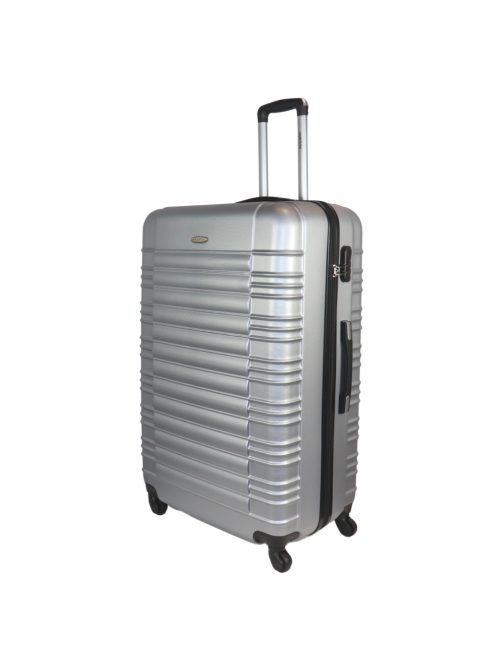 Leonardo Da Vinci Modena ezüst 4 kerekű óriás bőrönd