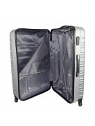 Leonardo Da Vinci Modena ezüst 4 kerekű óriás bőrönd