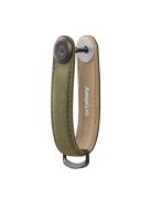 Orbitkey Waxed Canvas Key Organiser Khaki Green bőr kulcstartó 