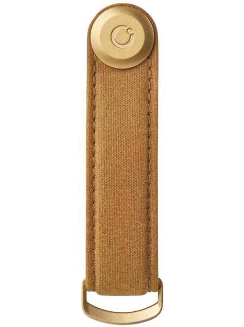 Orbitkey Waxed Canvas Key Organiser Golden Sand bőr kulcstartó 