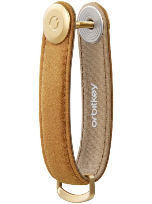 Orbitkey Waxed Canvas Key Organiser Golden Sand bőr kulcstartó 