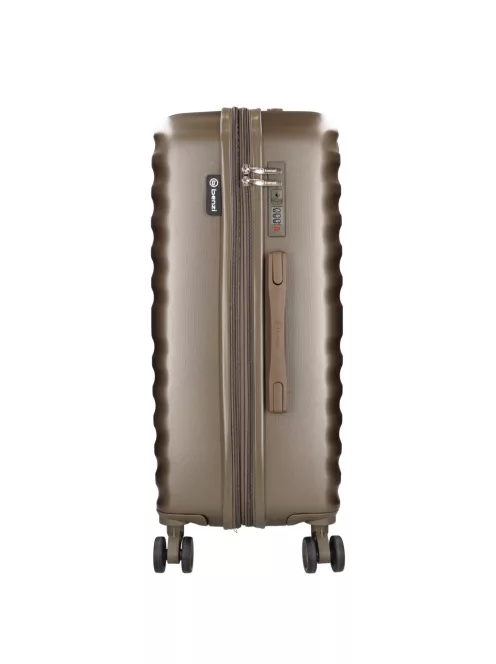 Benzi 5906 L bronz nagy méretű bővíthető bőrönd