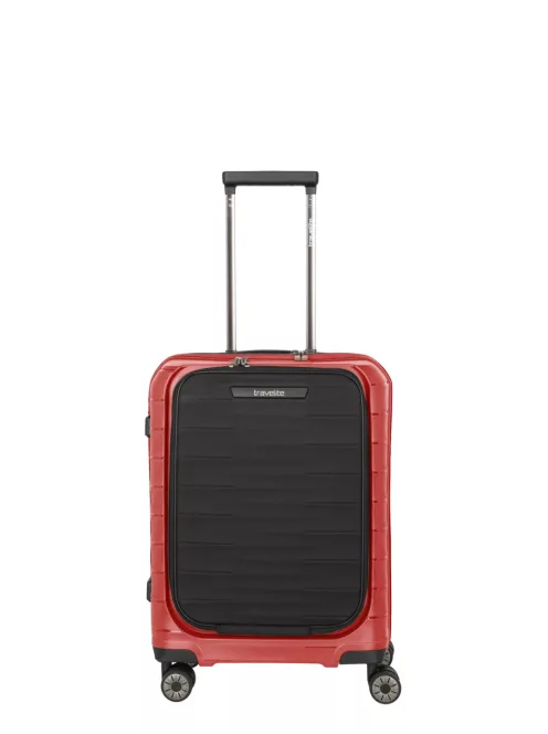 Travelite Mooby piros 4 kerekű első zsebes kabinbőrönd