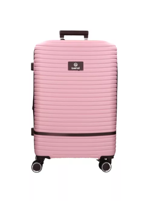 Benzi 5886 L pink nagy bővíthető bőrönd ABS