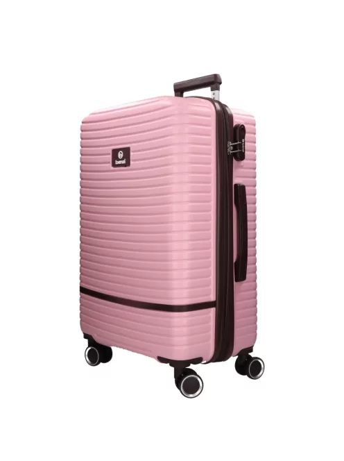 Benzi 5886 L pink nagy bővíthető bőrönd ABS