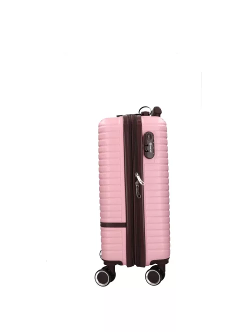 Benzi 5886 S pink bővíthető kabin bőrönd ABS