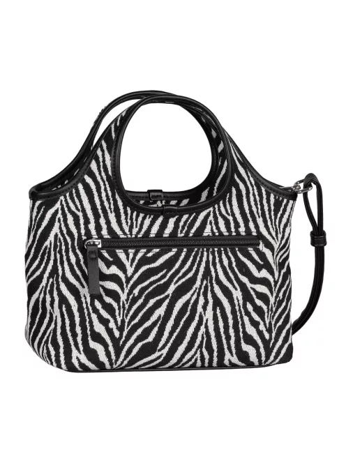 Tom Tailor női kézitáska 012955 LIDORA ZIP SHOPPER S 5131 - 061 - zebra – trendi Tom Tailor kézitáska