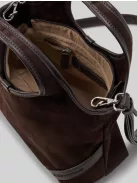 Tom Tailor női kézitáska 012955 LIDORA ZIP SHOPPER S 5131 sötét barna – trendi Tom Tailor kézitáska