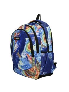   Enrico Benetti Capetown kék-színes virágos laptoptartós hátizsák 15"