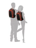 Enrico Benetti Campus fekete-piros hátizsák