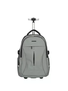   Enrico Benetti Northern szürke 2 kerekű laptoptartós gurulós hátizsák 17"
