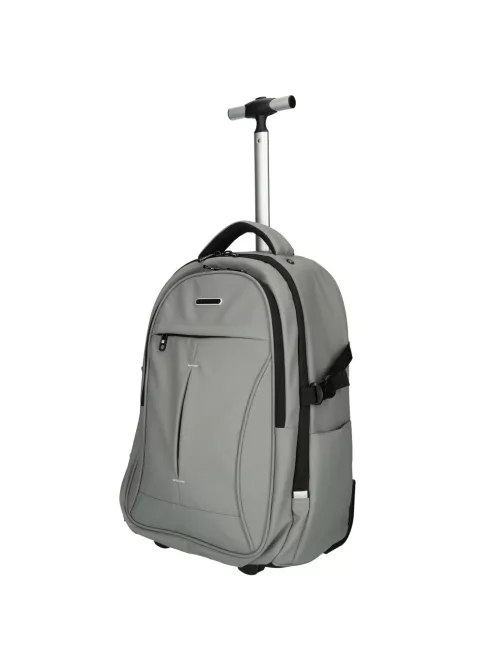 Enrico Benetti Northern szürke 2 kerekű laptoptartós gurulós hátizsák 17"