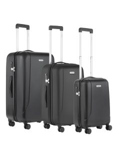 CarryOn Skyshopper fekete 4 kerekű 3 részes bőrönd szett
