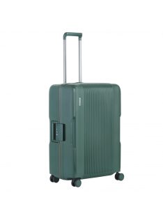 CarryOn Protector zöld 4 kerekű csatos közepes bőrönd