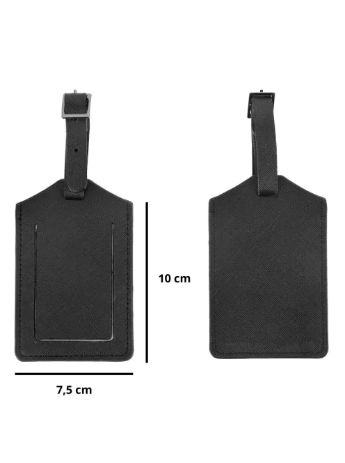 CarryOn fekete bőröndcímke 2db