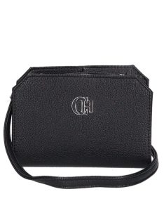 Táska Chiara M 811 Fekete rostbőr