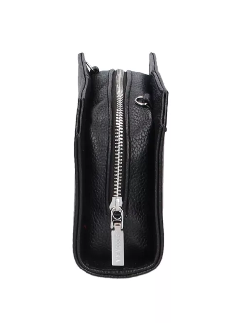 Táska Chiara M 811 Fekete rostbőr