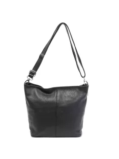 Olasz bőr 0003 fekete női válltáska