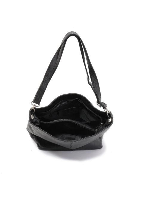 Olasz bőr 0003 fekete női válltáska