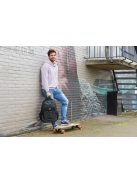 Enrico Benetti Santa Cruz fekete-narancssárga mintás laptoptartós hátizsák 17,3"