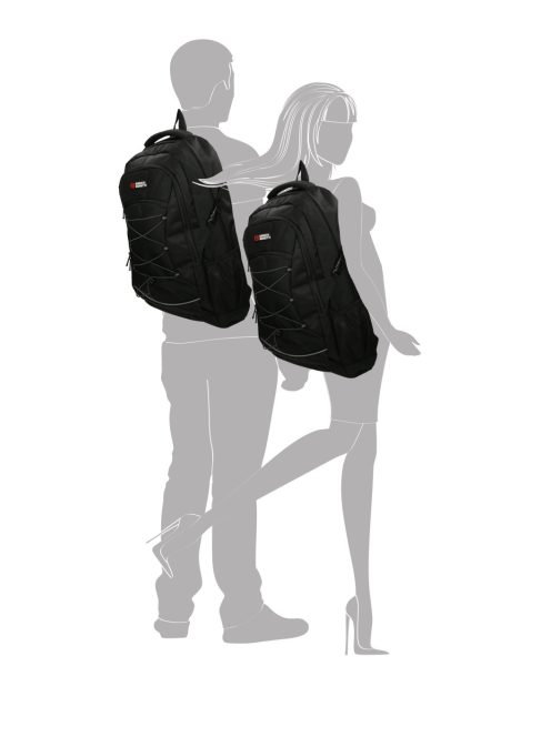 Enrico Benetti Yellow Stone fekete laptoptartós hátizsák 17"