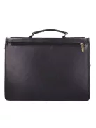 Aktatáska 1722 Bőr 2 rekeszes fekete kicsi