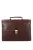 Aktatáska 1722 Bőr 2 rekeszes sötét barna kisebb