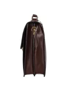 Aktatáska 1722 Bőr 2 rekeszes sötét barna kisebb