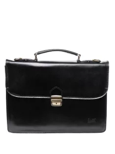 Aktataska-BOR-1-rekeszes-nagy-fedeles-Fekete