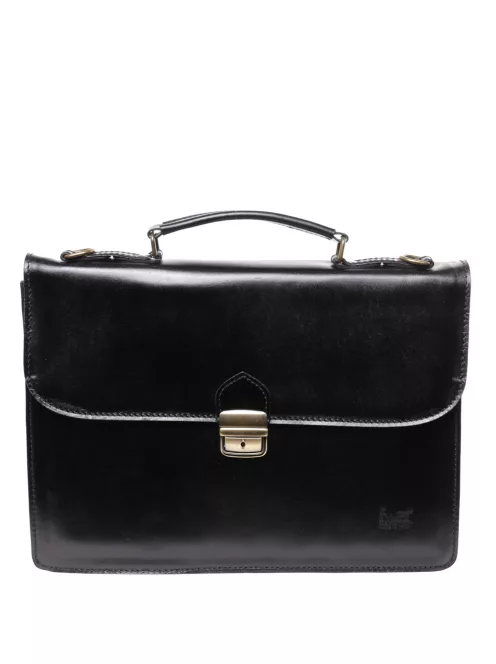 Aktataska-BOR-1-rekeszes-nagy-fedeles-Fekete