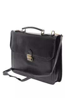 Aktataska-BOR-1-rekeszes-nagy-fedeles-Fekete