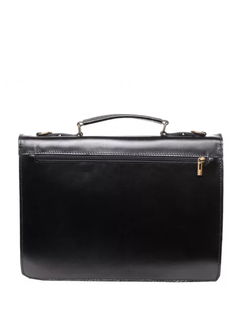 Aktataska-BOR-1-rekeszes-nagy-fedeles-Fekete