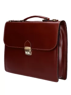 Aktatáska 1721 Bőr 1 rekeszes világos barna közepes