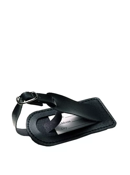 Travelite fekete pvc bőröndcímke 