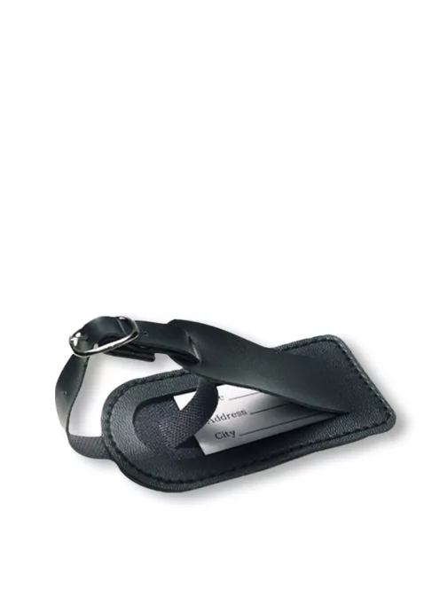 Travelite fekete pvc bőröndcímke 