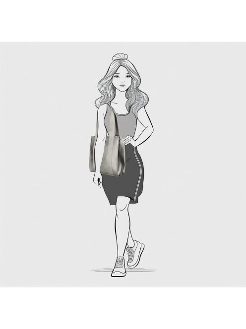 Enrico Benetti Kylie grafit metál női hátizsák/válltáska