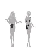 Enrico Benetti Zoe fekete női kicsi oldaltáska