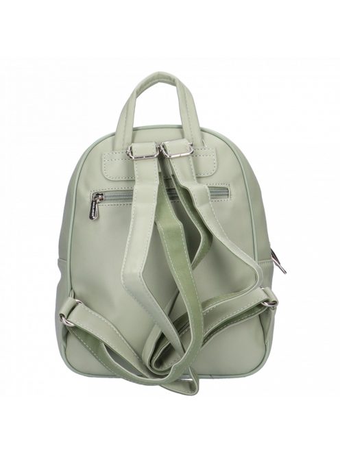 David Jones 6919-3 zöld steppelt női hátizsák