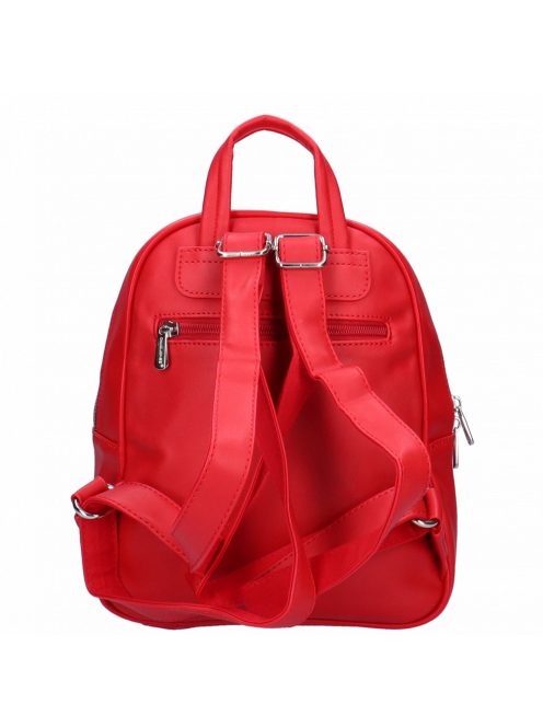 David Jones 6919-3 piros steppelt női hátizsák