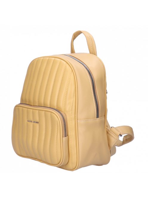 David Jones 6919-3 sárga steppelt női hátizsák