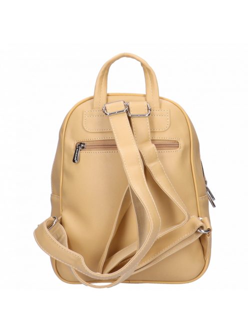 David Jones 6919-3 sárga steppelt női hátizsák