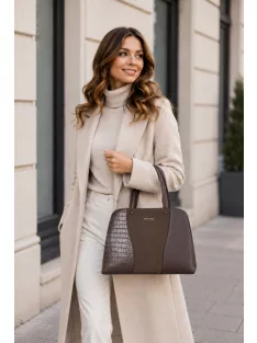 David Jones női kézitáska CM8533 barna – divatos David Jones kézitáska