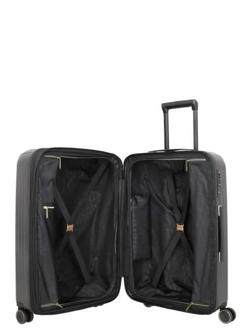 Travelite Barbara Novelty fekete 4 kerekű női közepes bőrönd